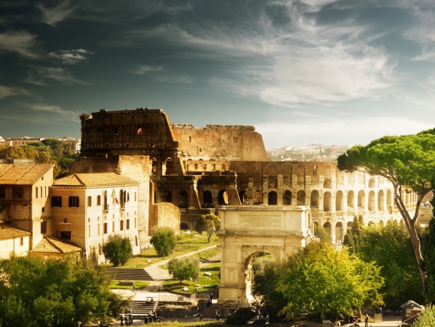 Wallpaper Architectural Monument Of Ancient Rome Colosseum
