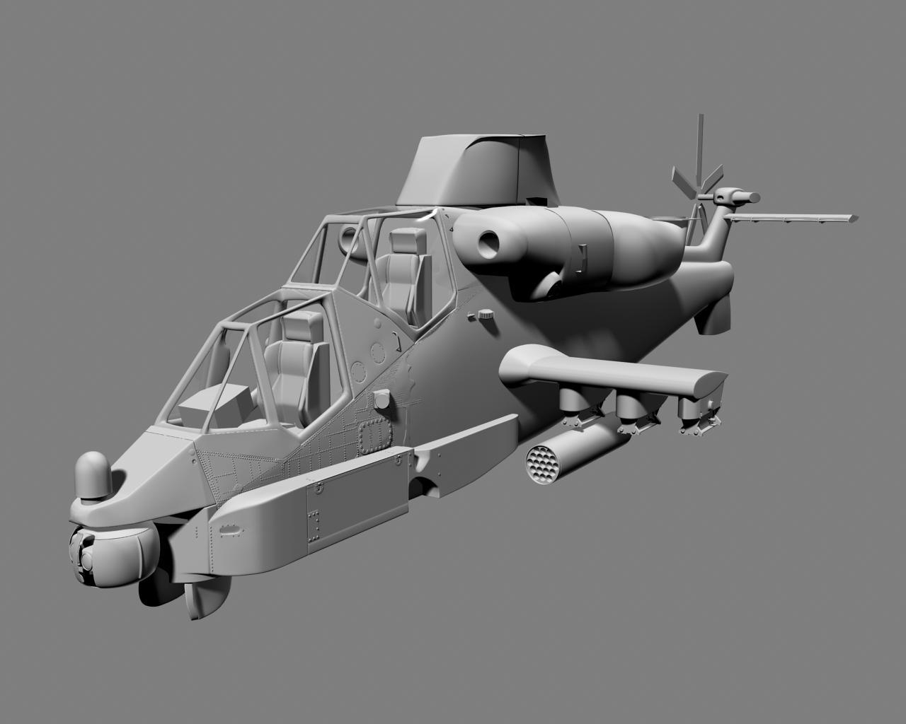 Csh Rooivalk Attack Helicopter By Hellbilly 3d Cgsociety