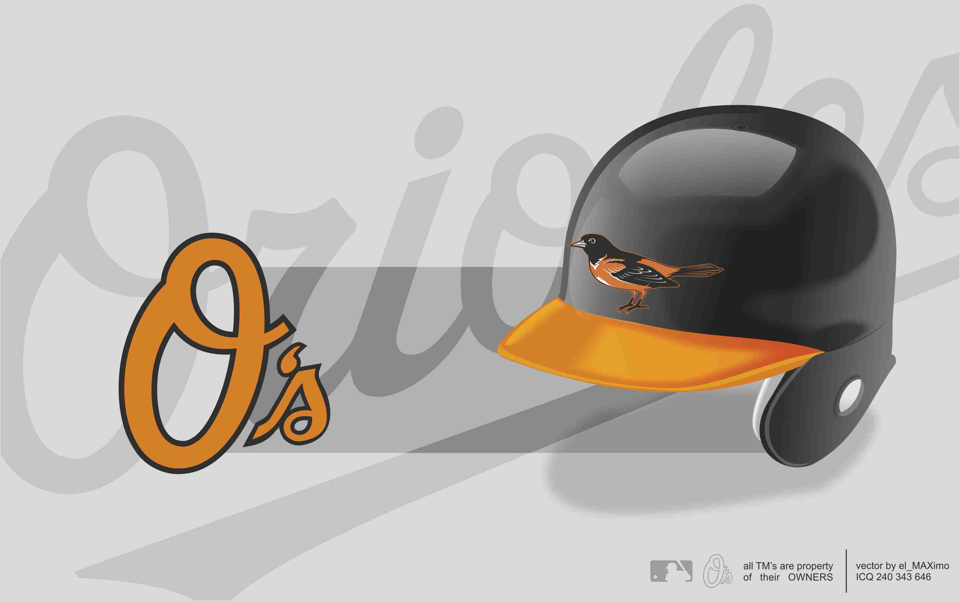 Baltimore Orioles Helmet By Elmaximo X