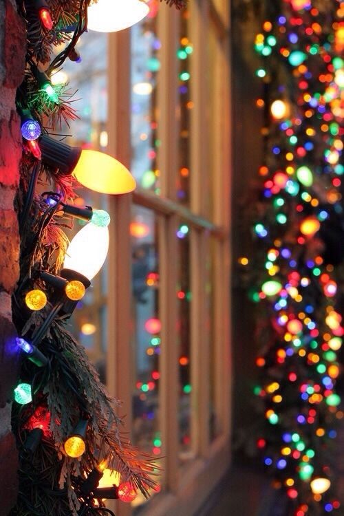 Christmas Lights Around The Window Pictures Photos And Image For