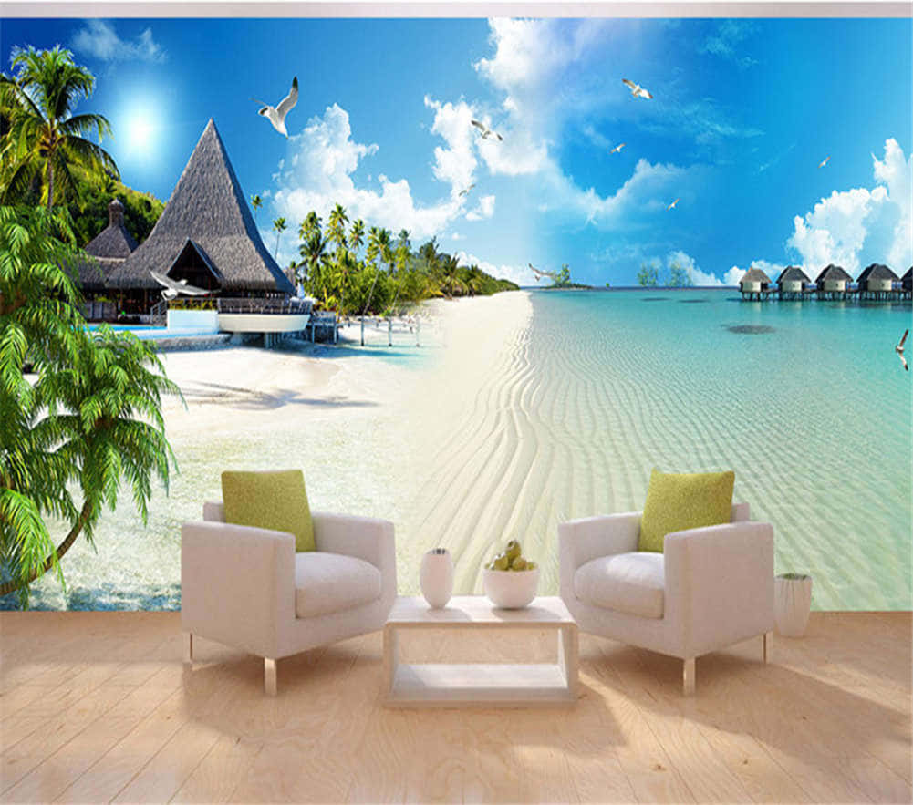 Beach Resort Background Tyqbncgjv9tdr341 Wallpaper