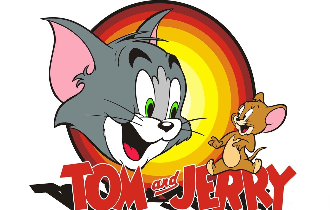 Wallpaper Cat Cartoon Mouse White Background Saver Tom And