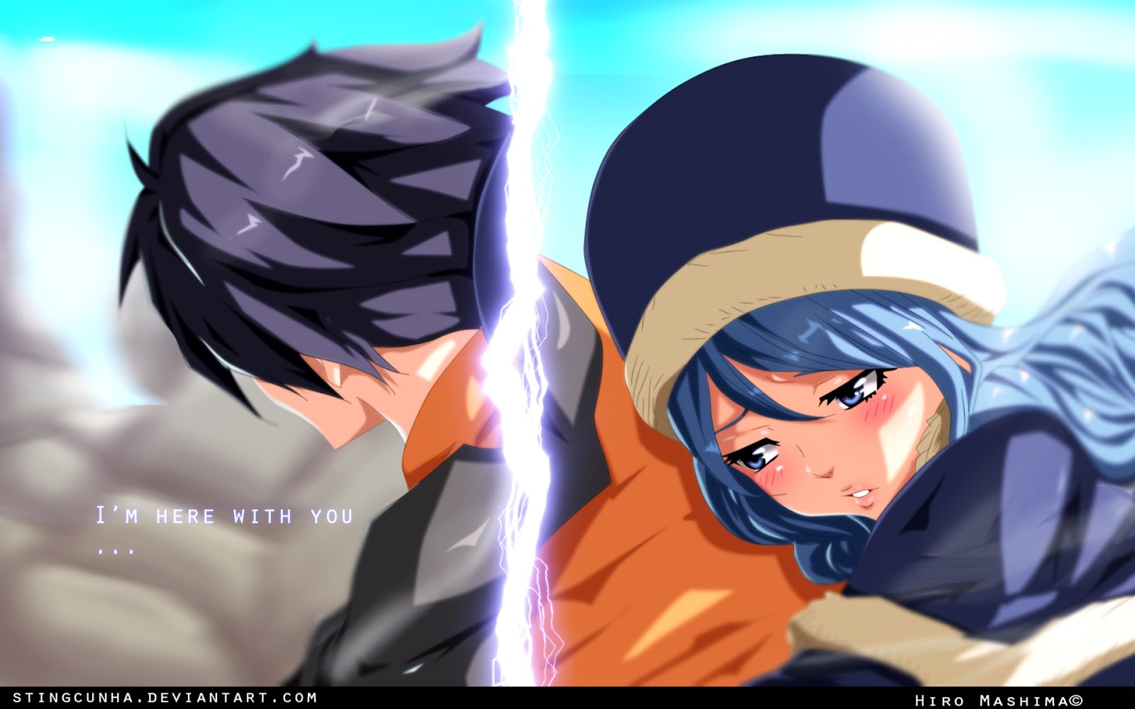 Gray Fullbuster And Juvia Lockser Fairy Tail Anime HD Wallpaper