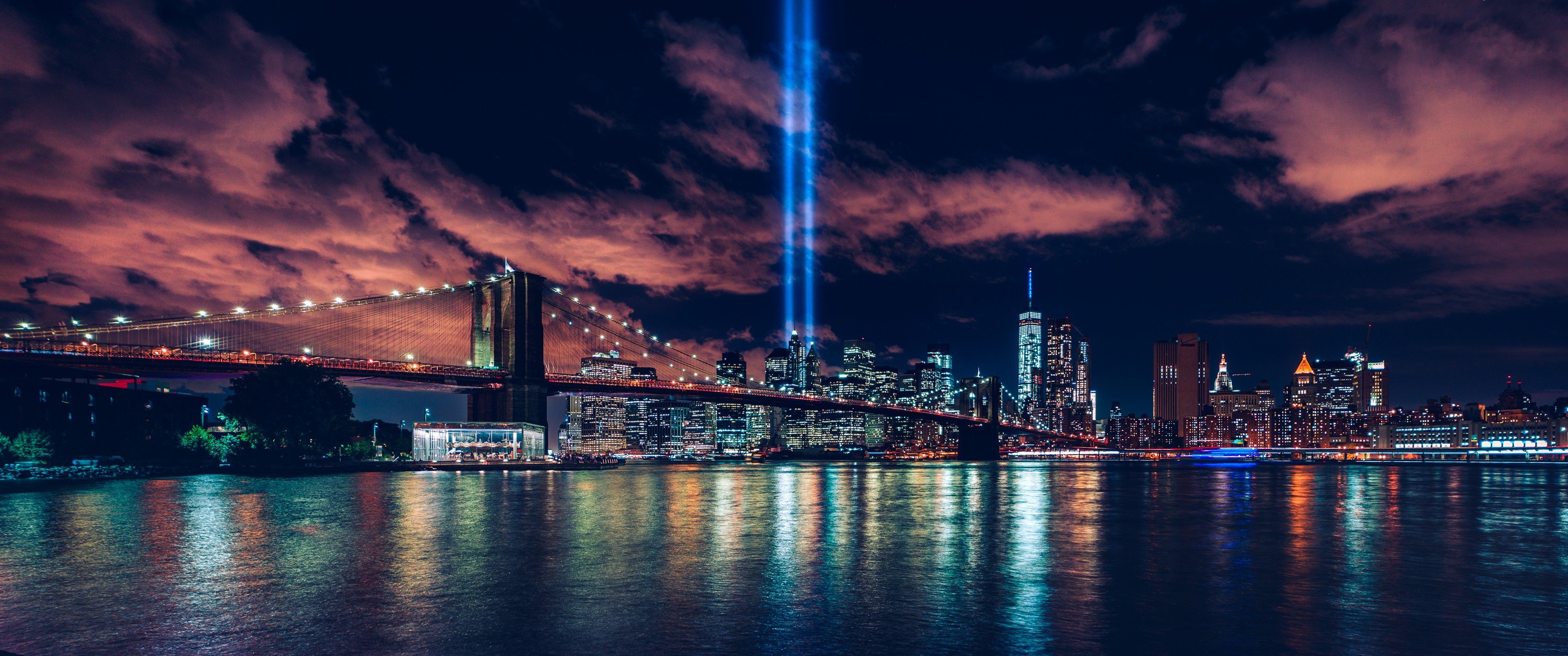 New York City Wallpaper 4k Half Moon Cityscape Night