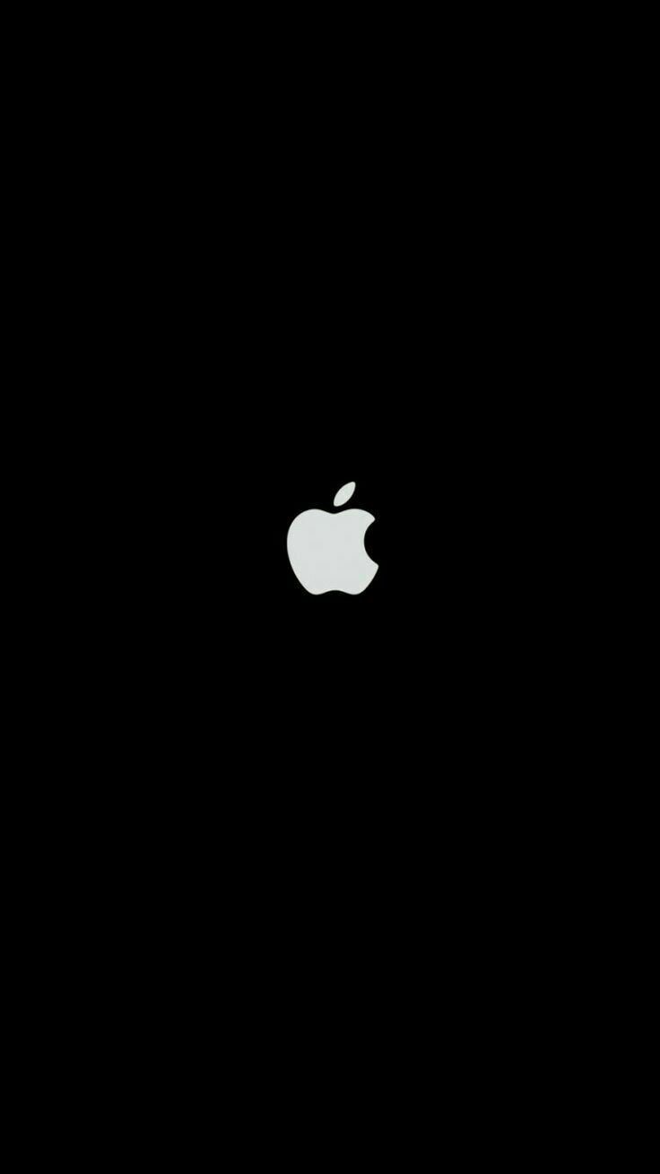 apple iphone logo black