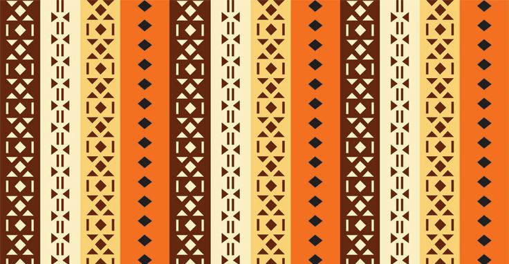 Wallpaper Design Ethnic Orange Striped For The New House Pinter