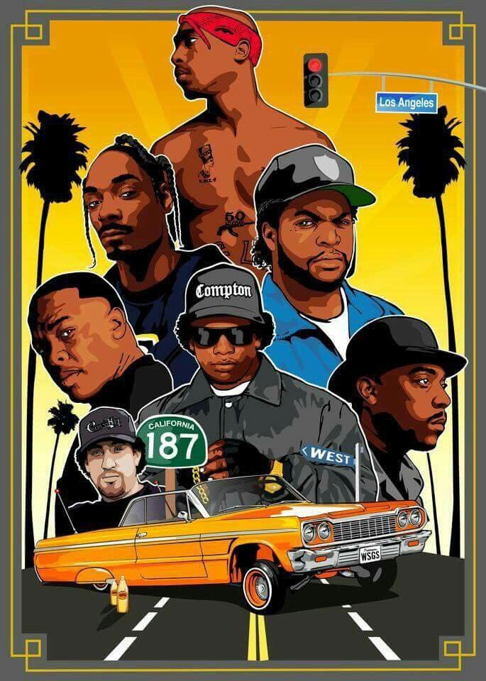 Old School Hippop Hip Hop Poster Music Artists