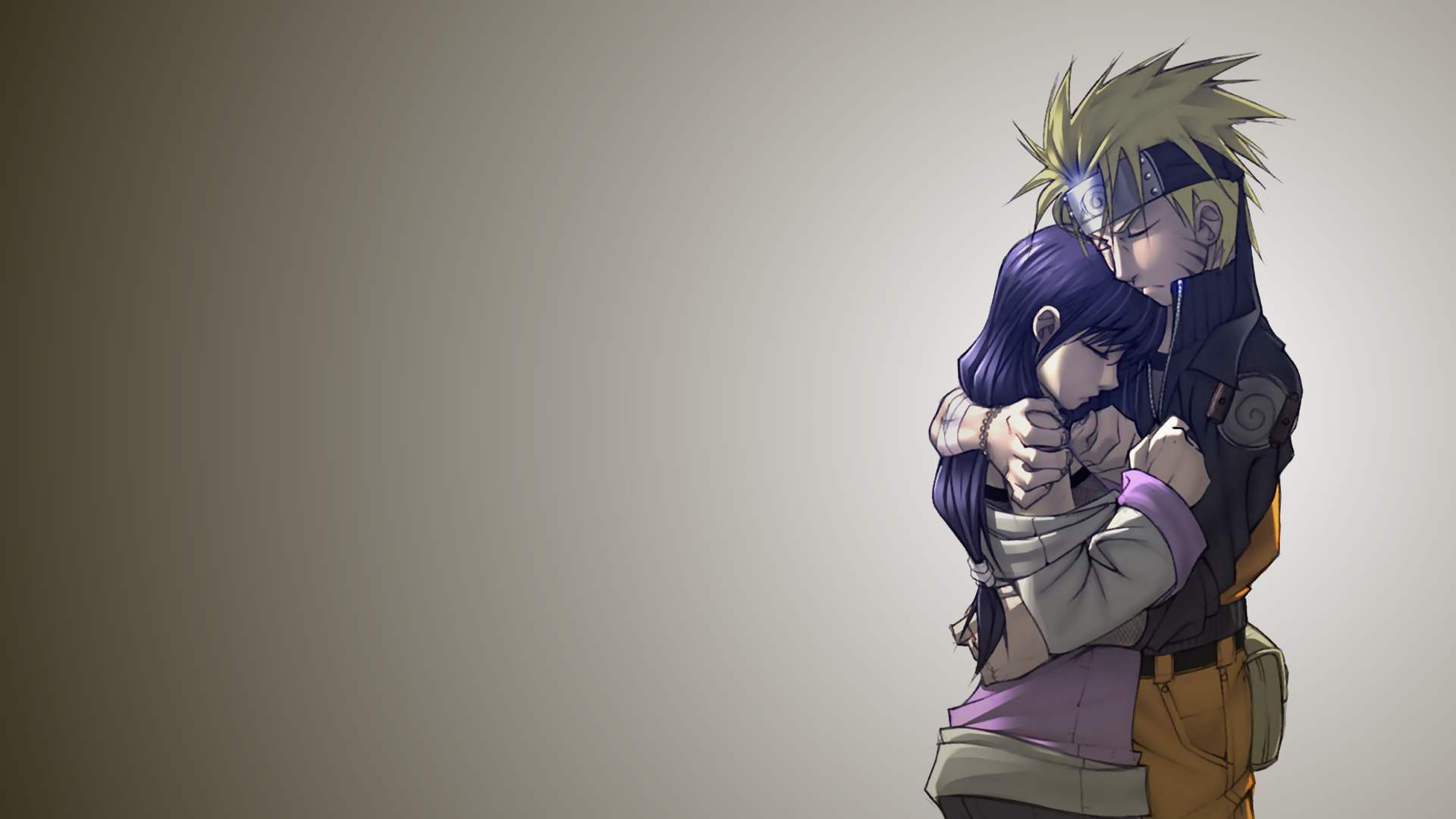 Naruto kissing his love Hinata on lovely senset evening 2K wallpaper  download