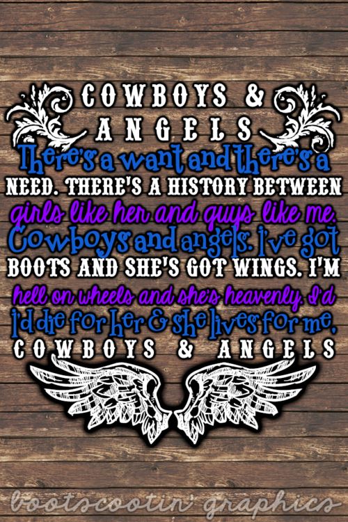 Country Girls Cowboy And Angels Lyrics Wallpaper