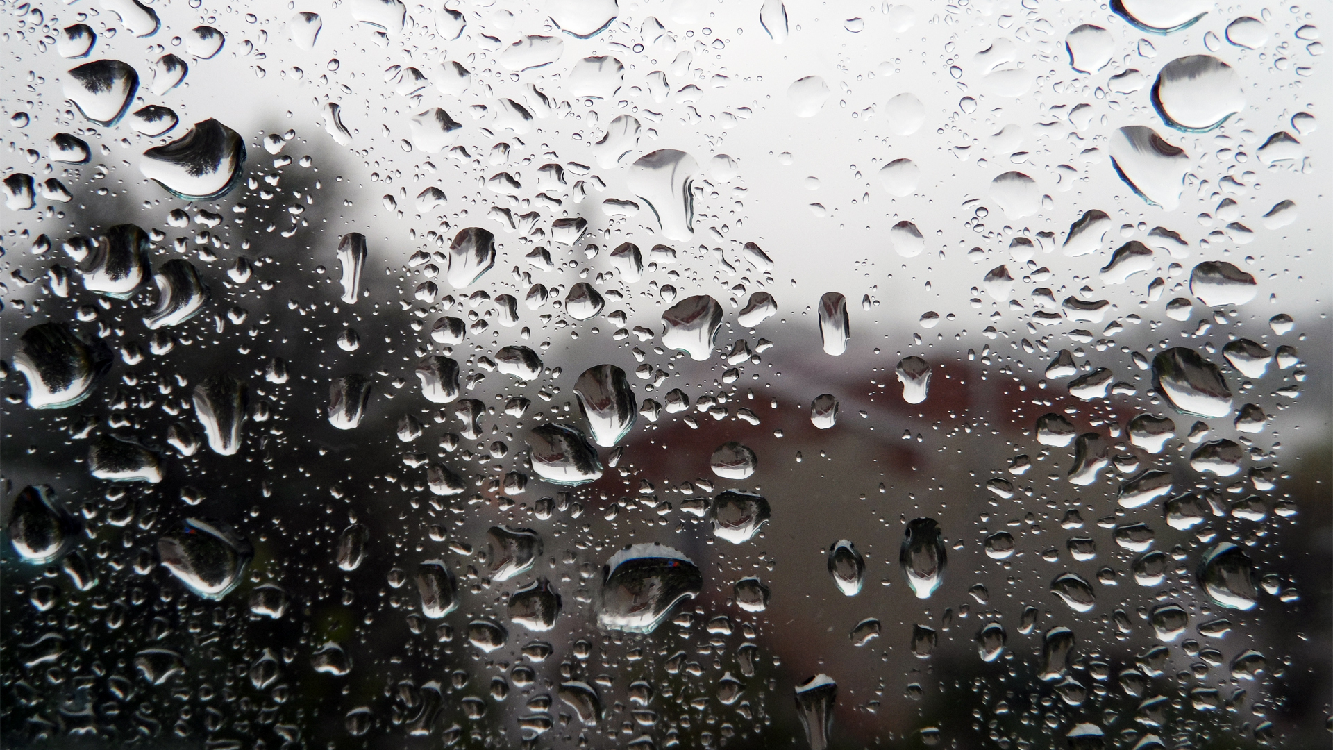 Rain On Window Pane Wallpaper