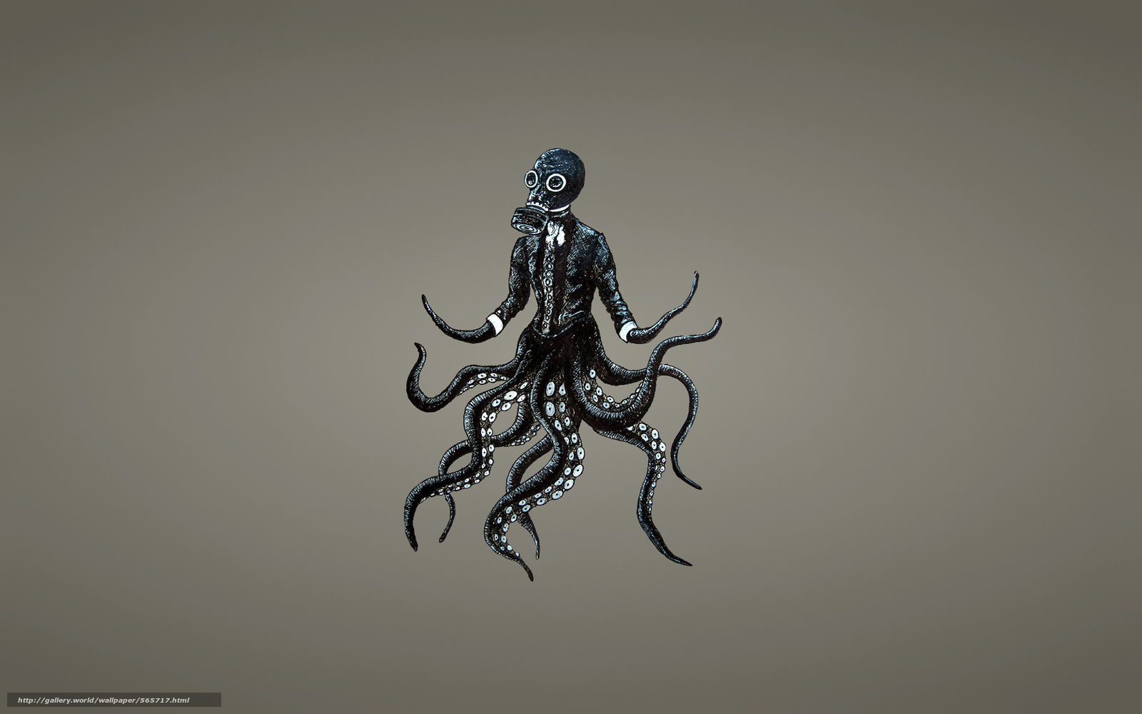 Mask Octopus Desktop Wallpaper