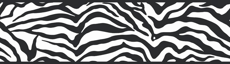 Zebra Wallpaper Border