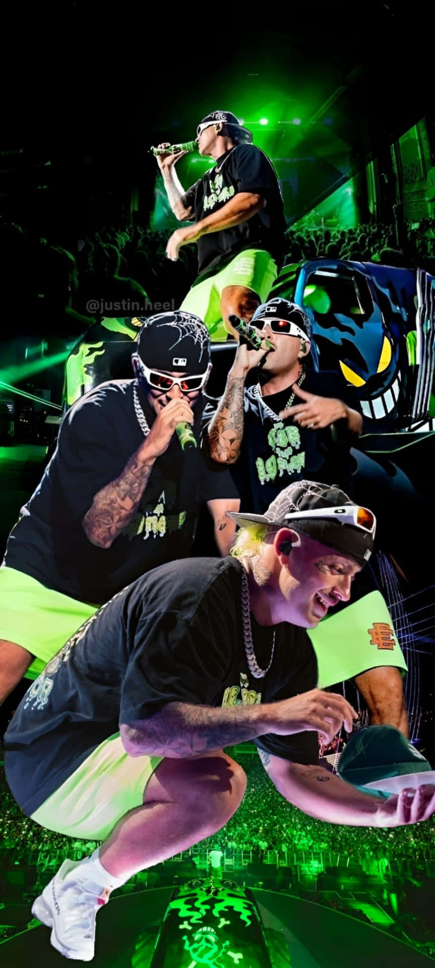 Feid Performing Live Collage Fzz24bsuor7n4mv6 Wallpaper