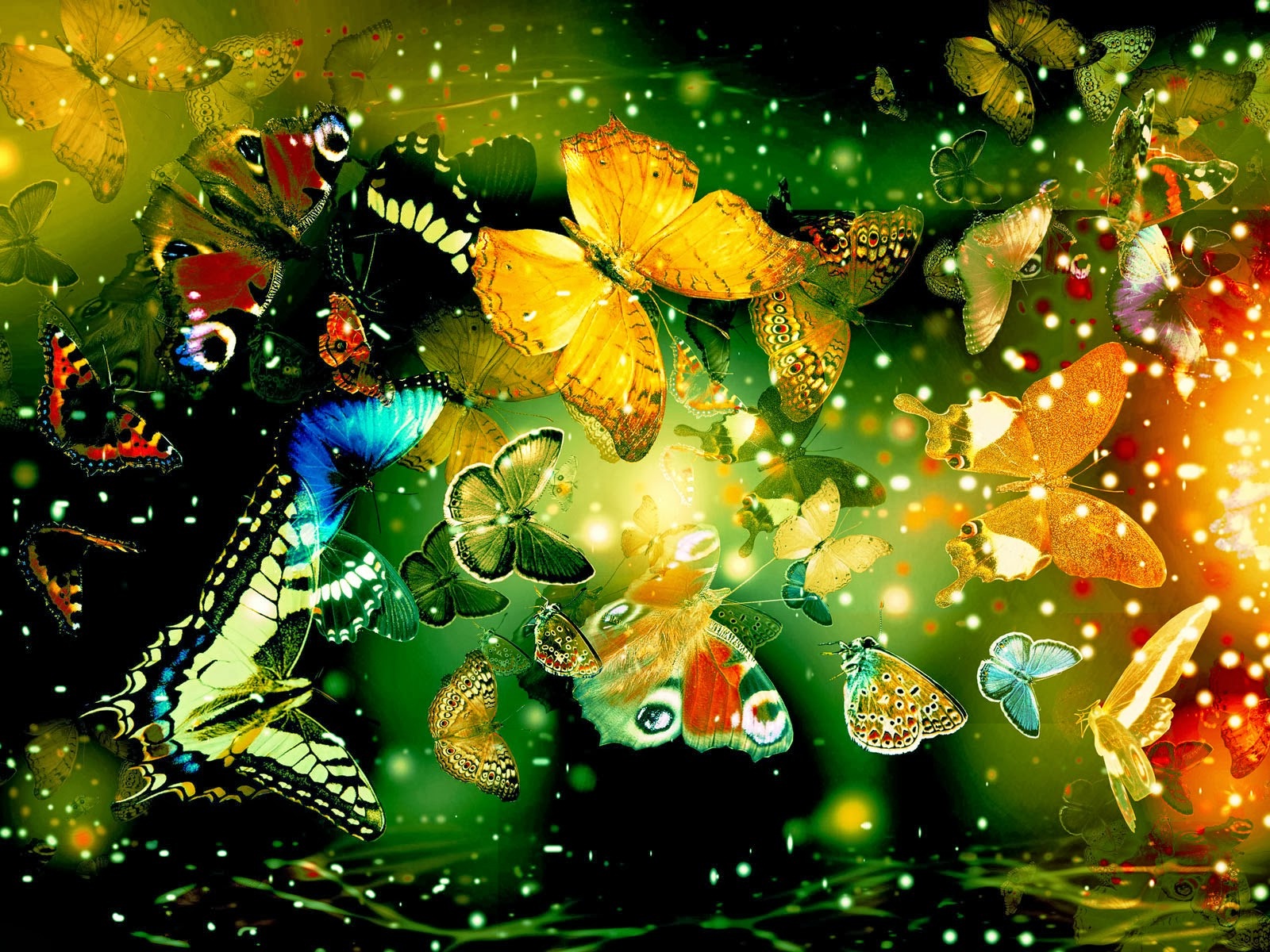 Colorful And Beautiful Butterflies HD Wallpaper Rocks