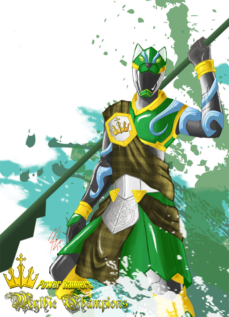Power Rangers Mythic Champions Green Hound By The Newkid On