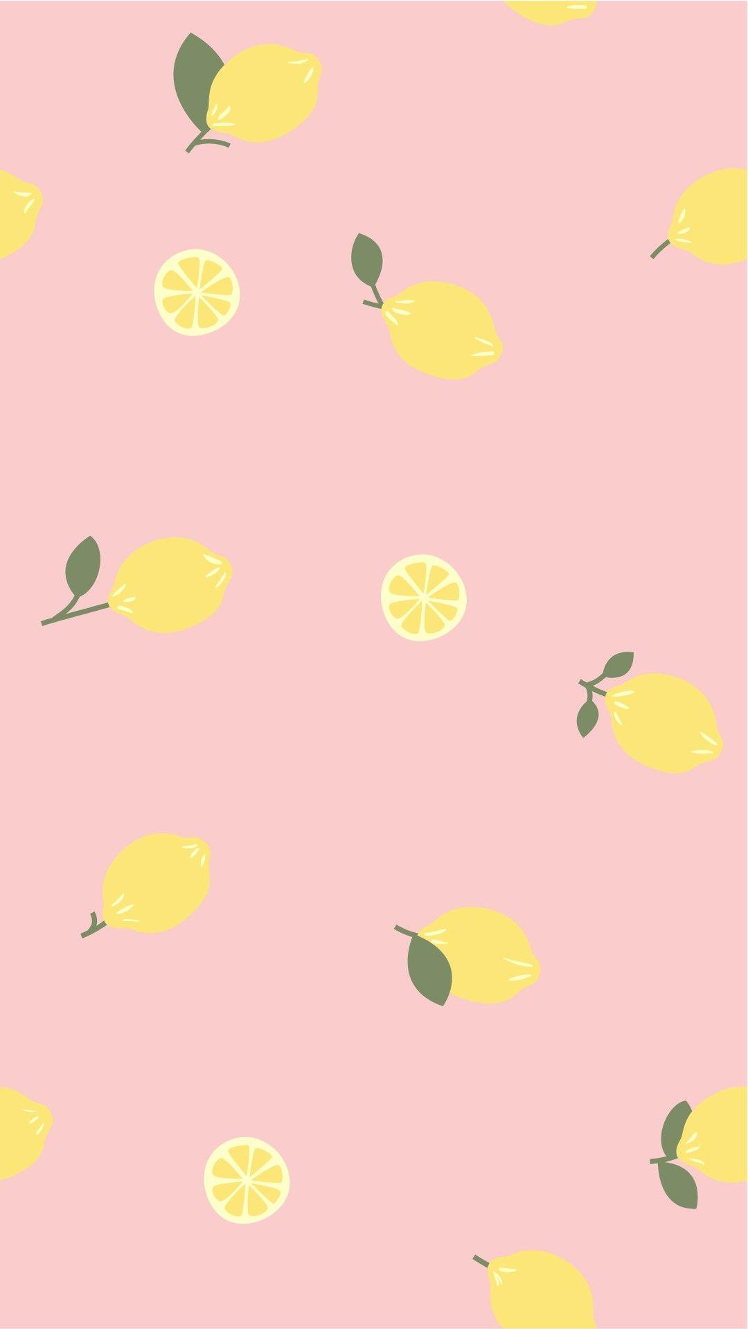 Cute Lemon Aesthetic Phone Wallpaper In iPhone