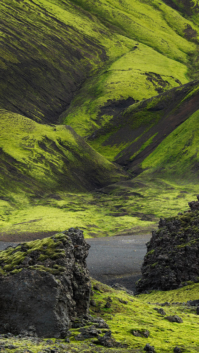 iPhone 5 wallpapers HD   Green Iceland Backgrounds 640x1136