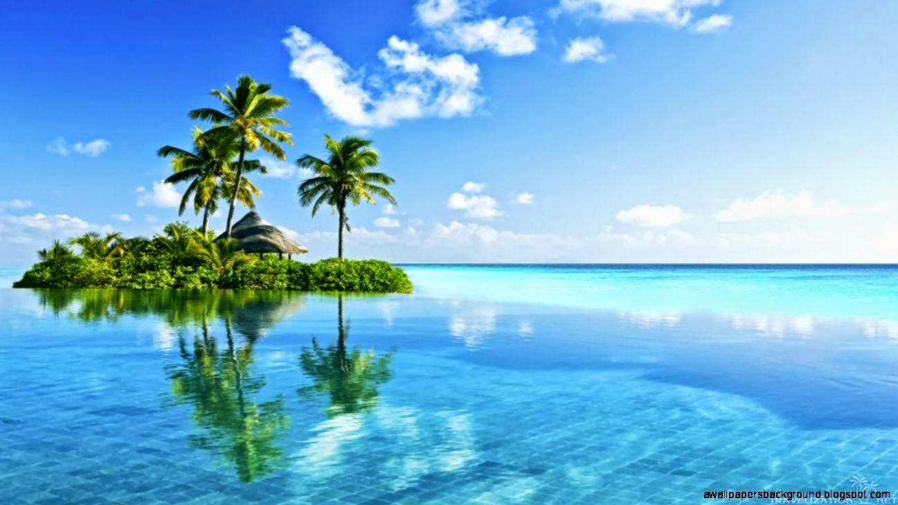 Tropical Island Paradise Wallpaper Wallpapers Background