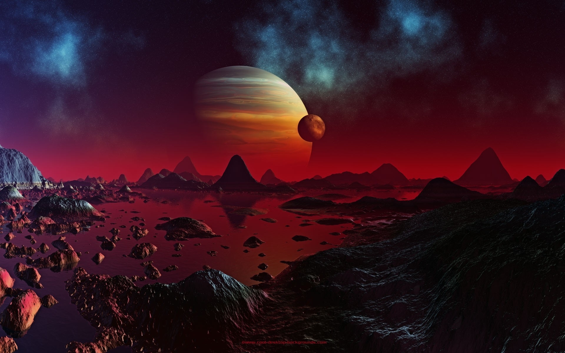 Science Fiction Artwork Alien Landscapes Space Art Wallpaper