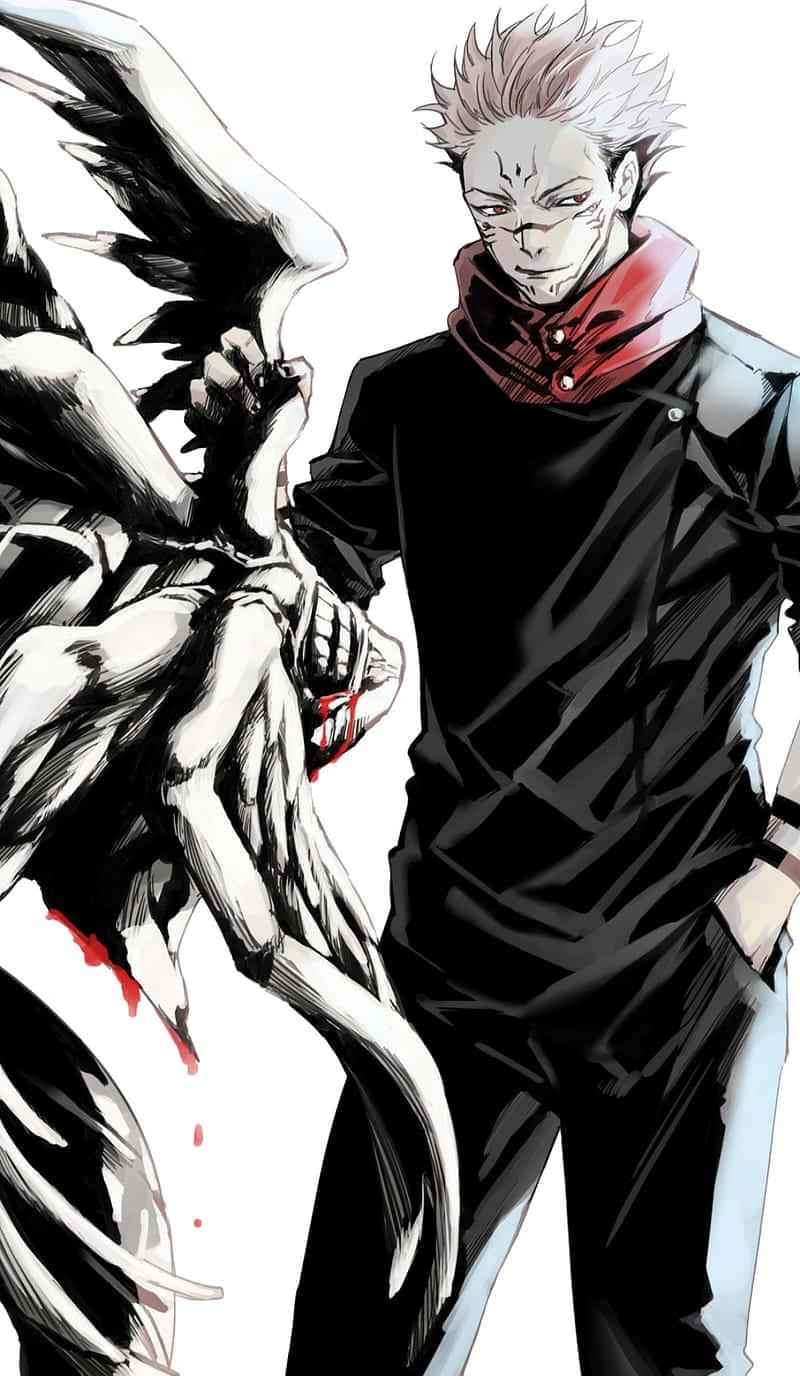 A Man With Red Head And Black Shirt Wallpaper