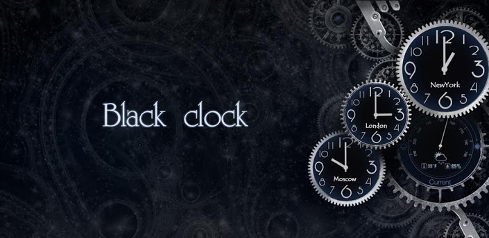 Android Full Version Apps And Games Black Clock Live Wallpaper