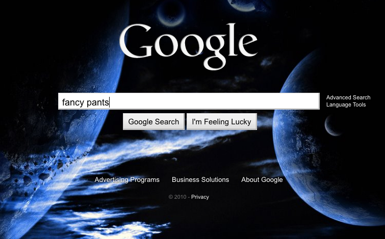 Google Search Home Gets Bing Like Background Lifehacker