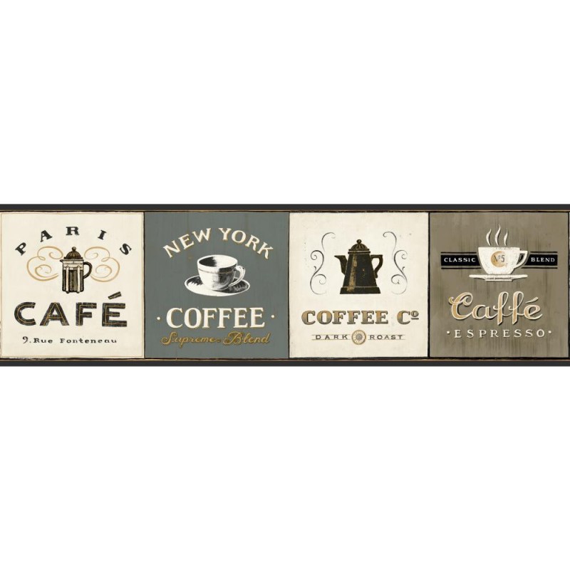 Wallpaper Border Fruit Other Edibles Coffee Signs