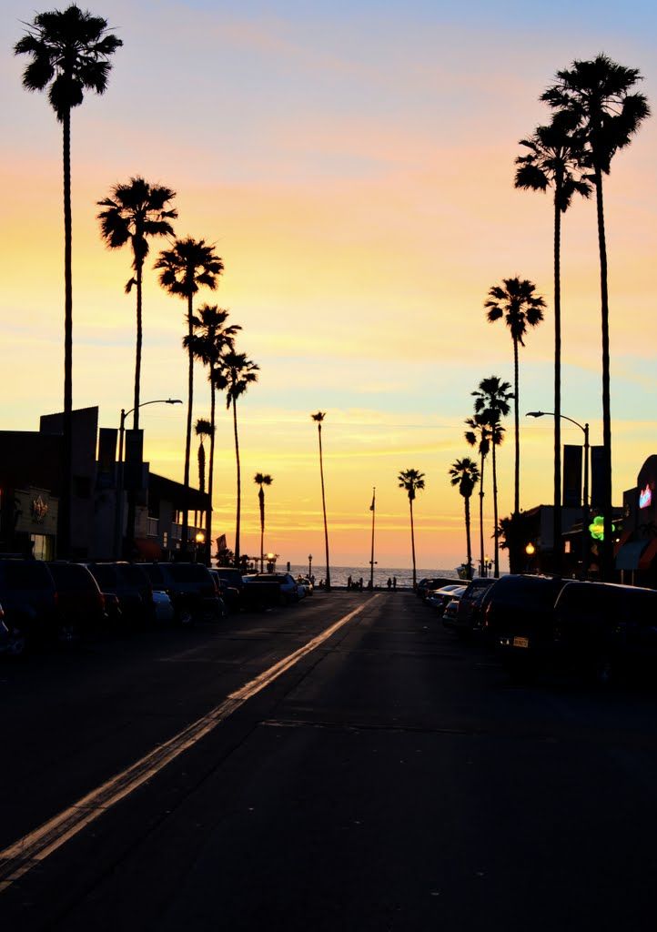 Beautiful Sunset At Venice Beach California The Wide Wonderful