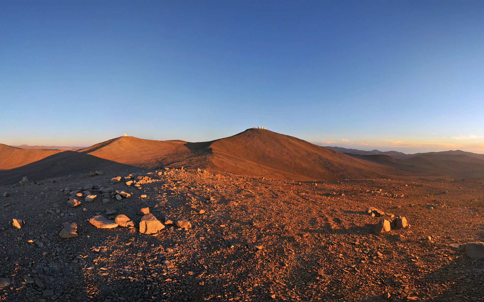 File Sun Moon And Telescopes Above The Desert Wallpaper Jpg