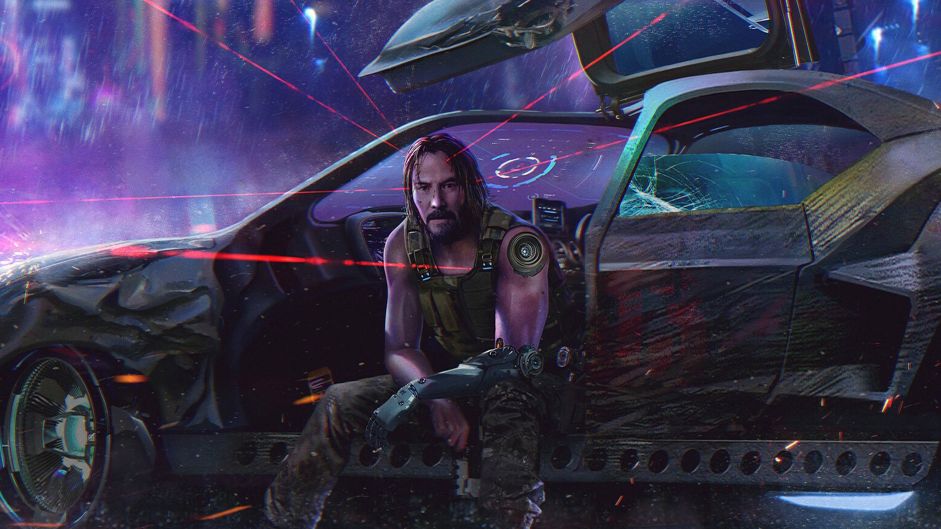 Desktop Wallpaper Cyberpunk Keanu Reeves Video Game