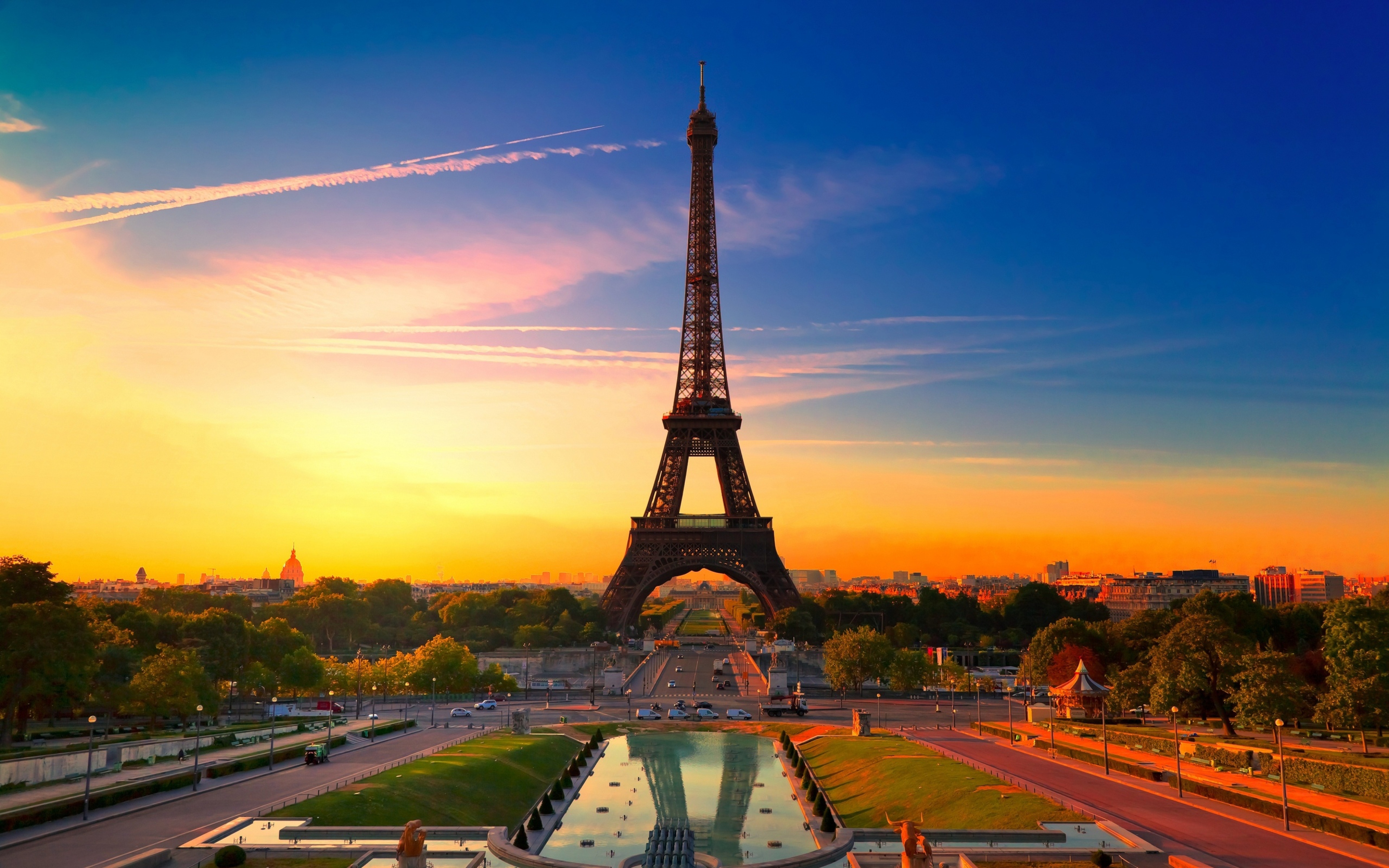  france Eiffel tower City France Wallpaper Background Ultra HD 4K