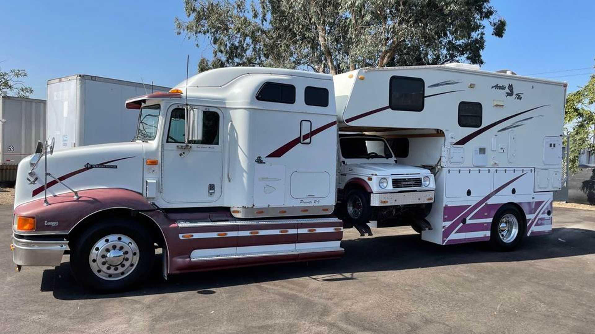 Custom Rv Is Part Camper Semi Truck And It S For Sale