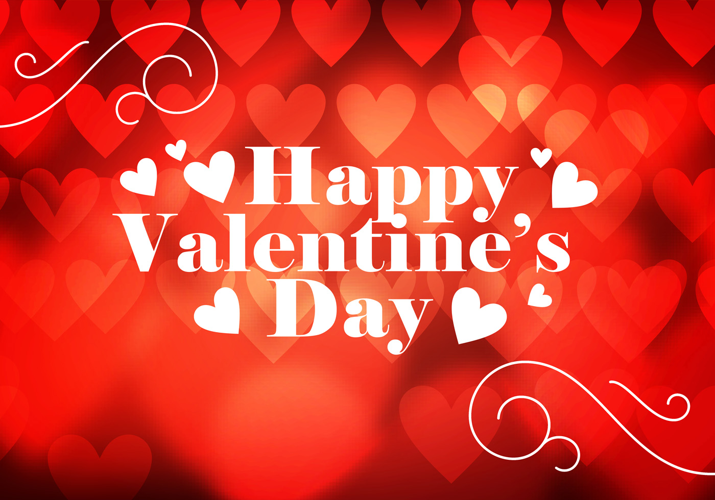 Valentines Day Heart Background Vector