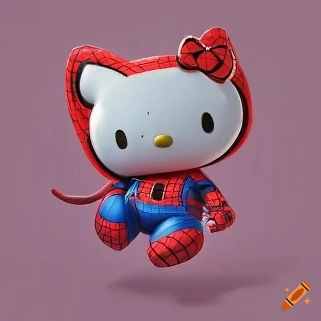 free-download-hello-kitty-and-spiderman-1024x1024-for-your-desktop