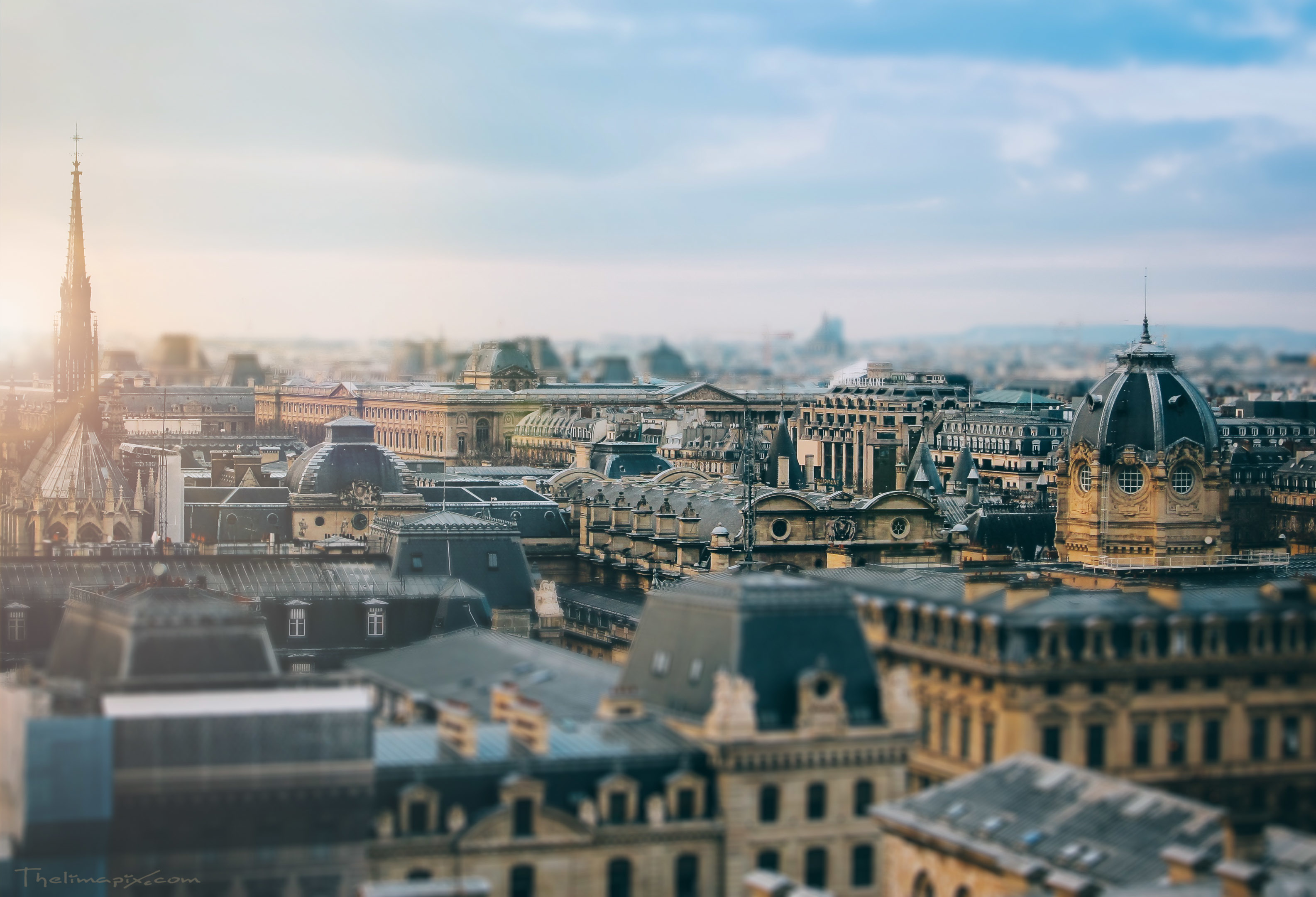 Notre Dame Paris France Roofs Skyline Sunshine City Wallpaper