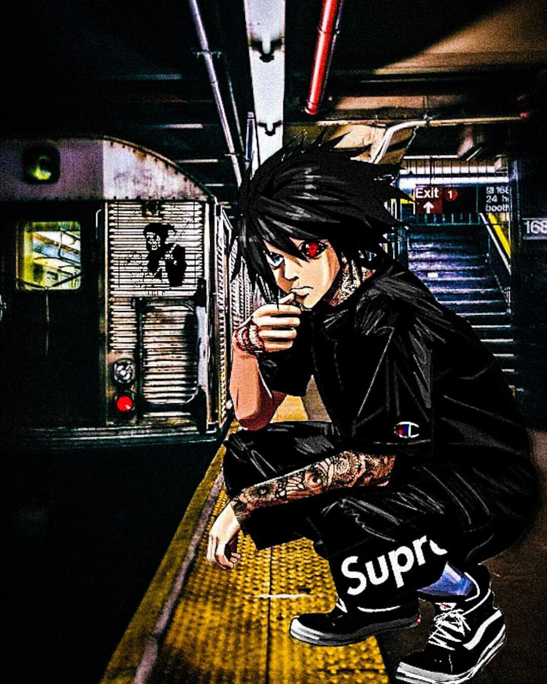 Anime Characters Wearing Supreme Wallpaper On 6d1