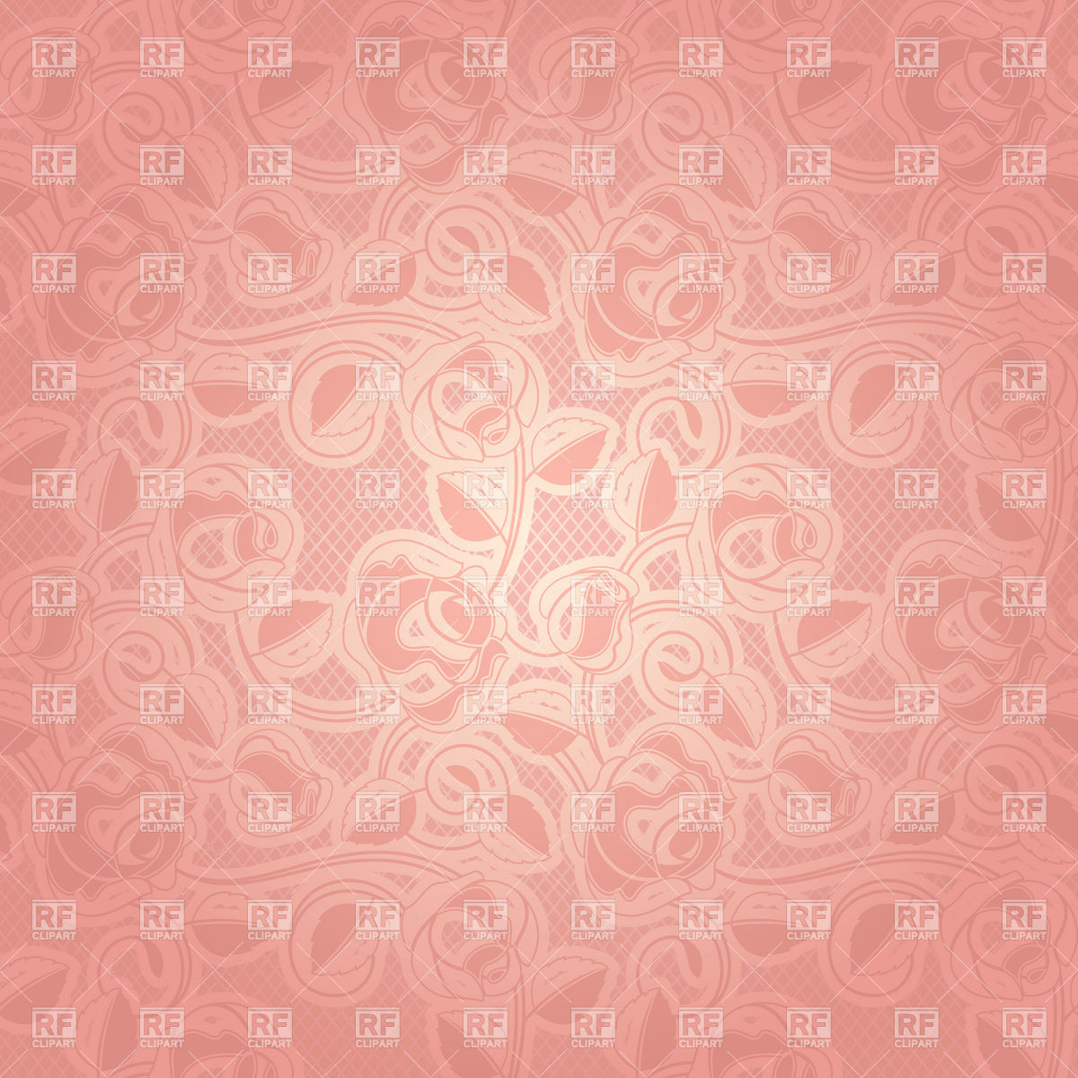 Pink Seamless Vintage Wallpaper With Floral Pattern Background