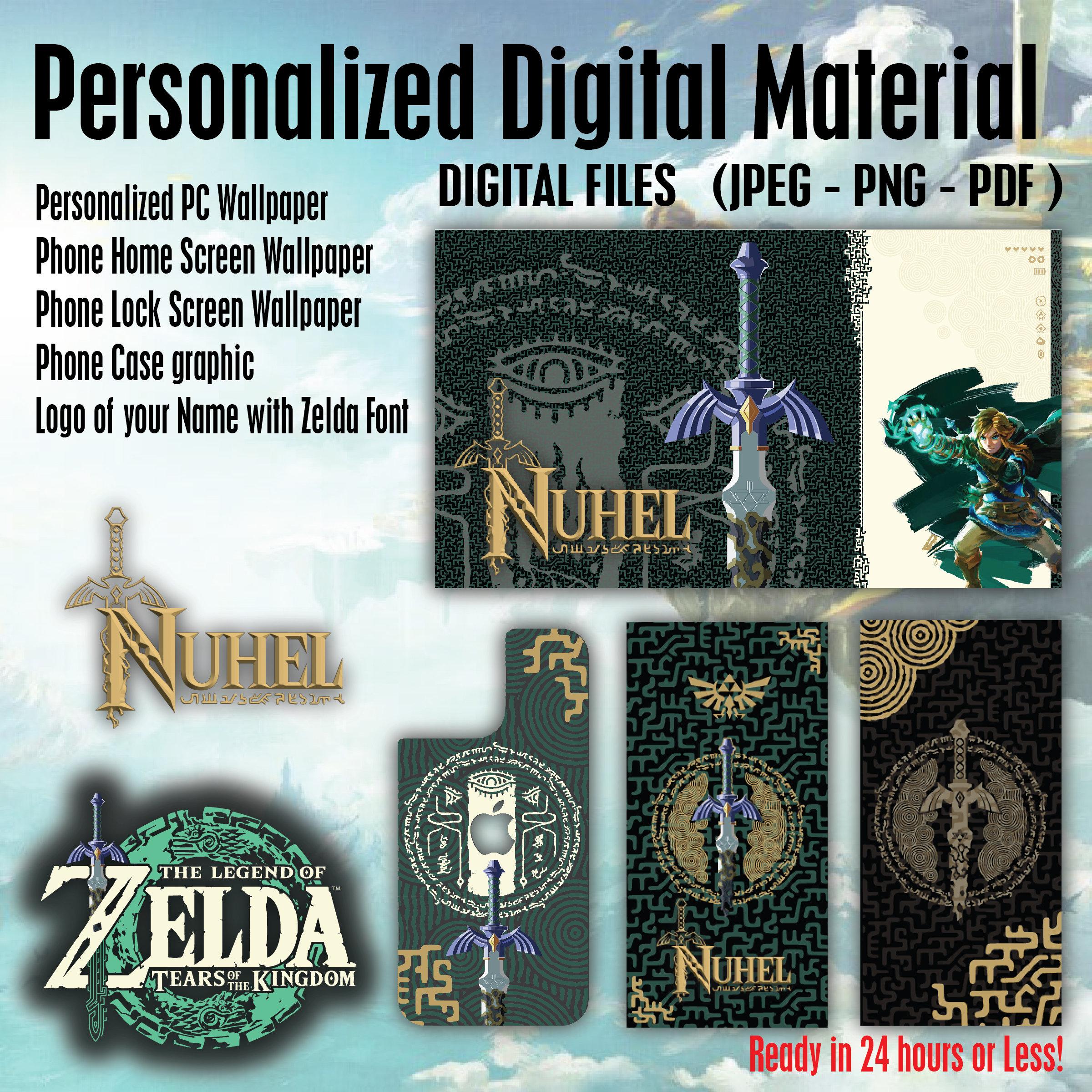 Zelda Tears of the Kingdom Digital Personalized Wallpapers Etsy