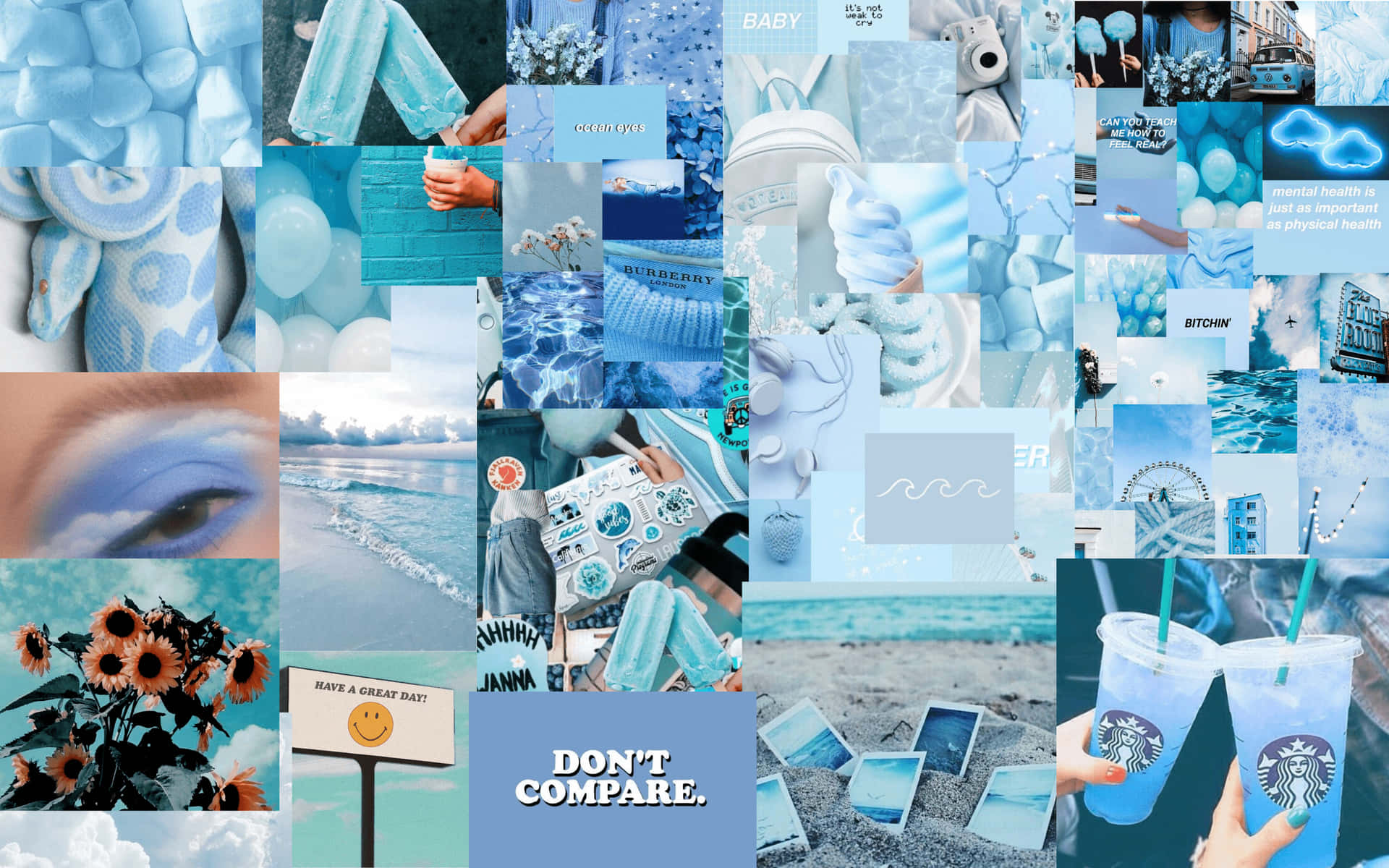Pastel Blue Aesthetic Wallpaper