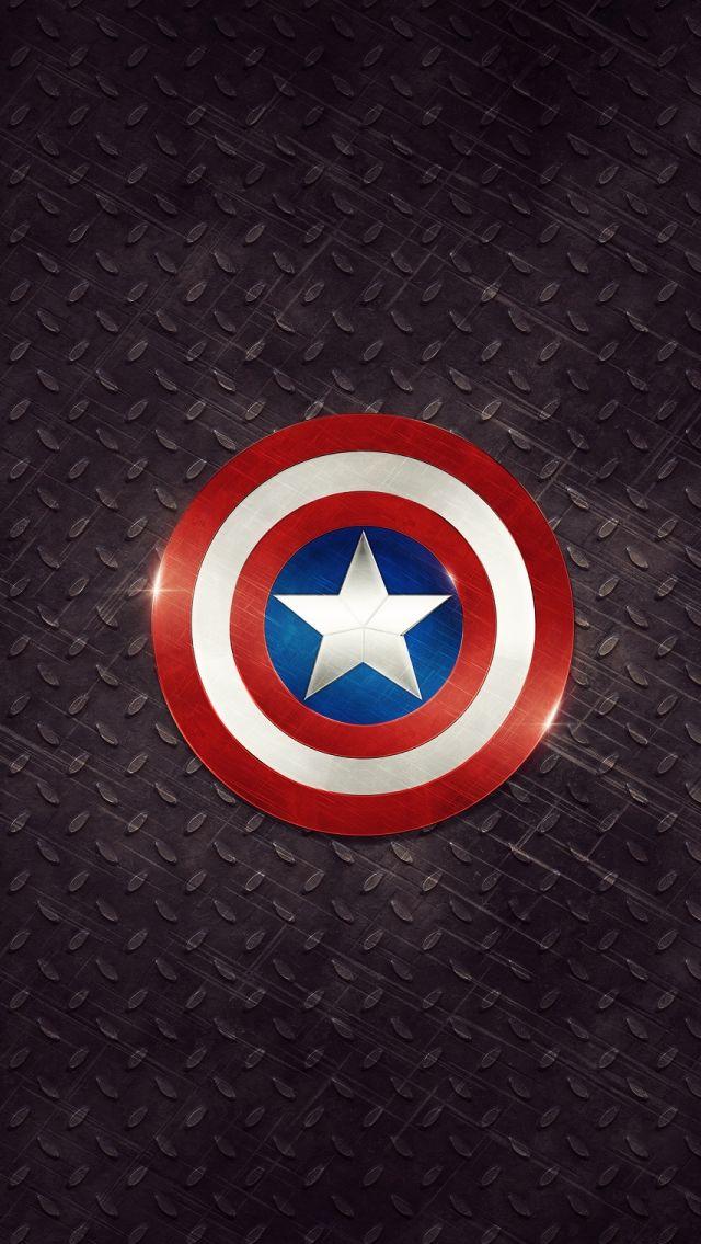 Captain America Logo iPhone 5s Wallpaper