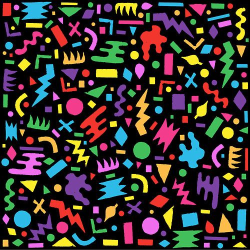 80s 90s Abstract Pattern Design Art By Ken
