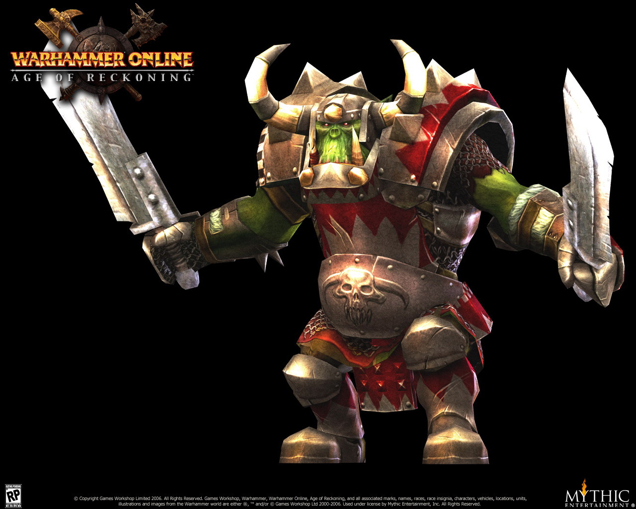 Warhammer Online Age Reckoning Wallpaper Orc Figure