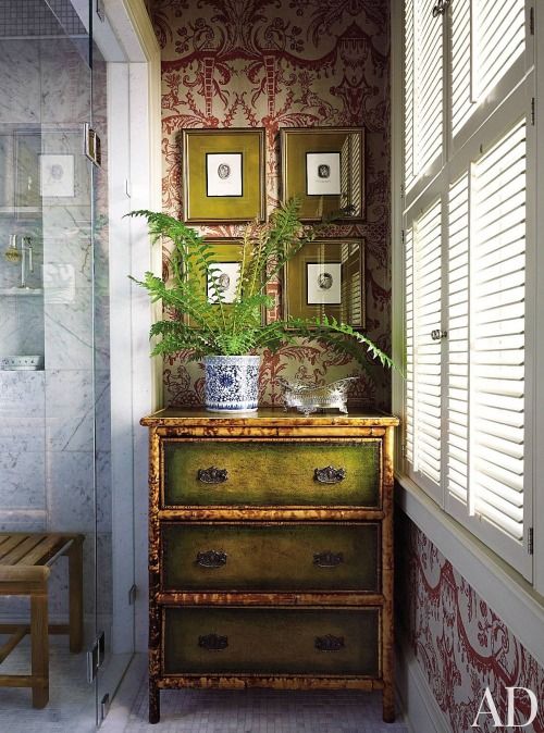 British Colonial This Inspired Bath Is Everything