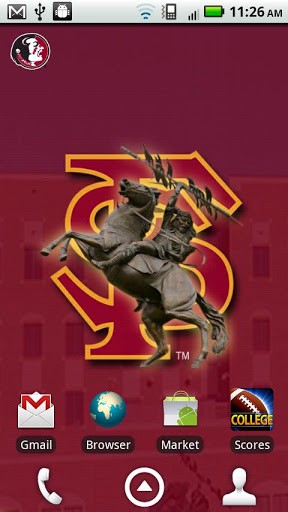 florida state seminoles revolving wallpaper app with the background