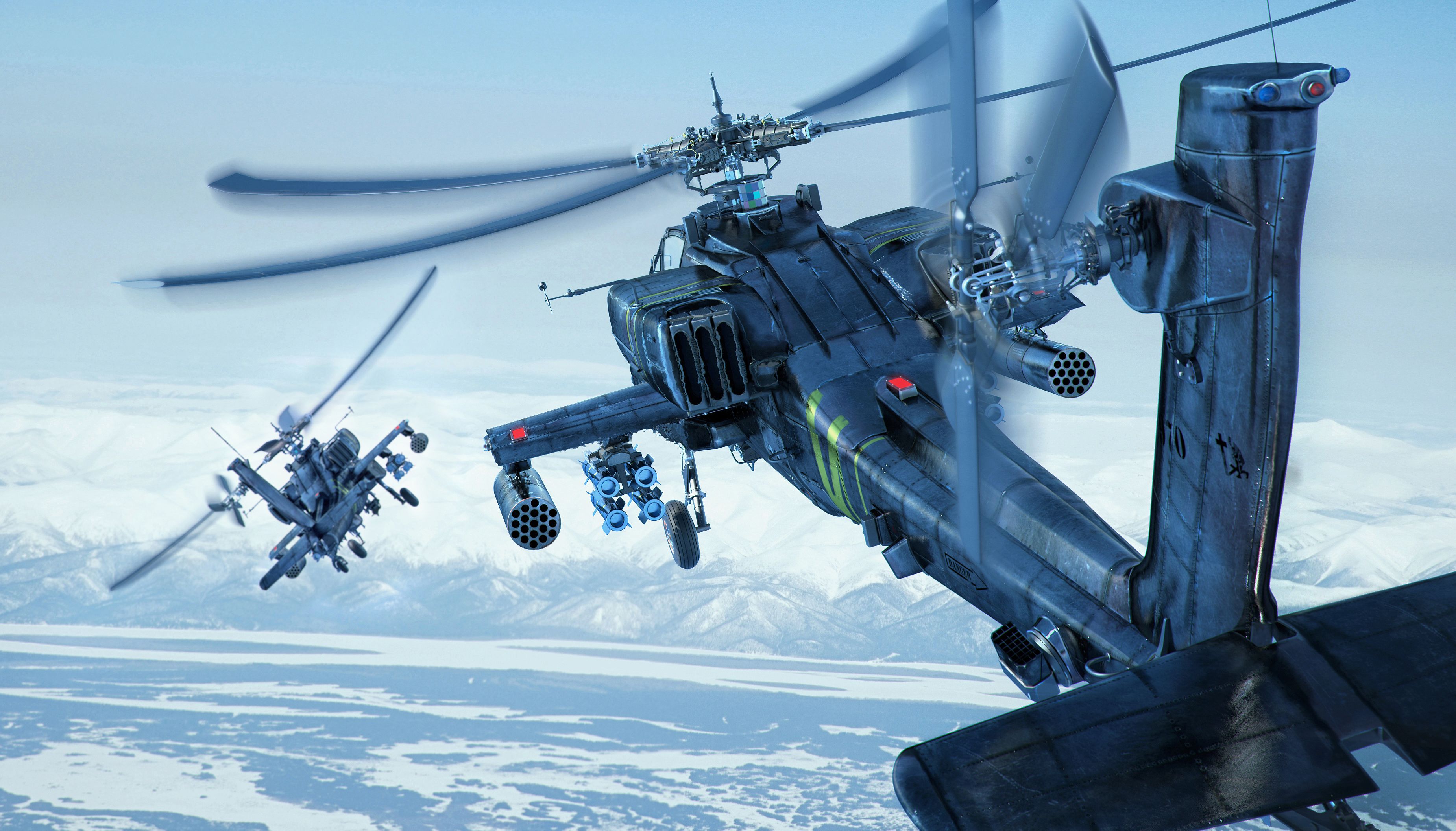 Image 3d Graphics Helicopter Ah 64d Aviation Apache