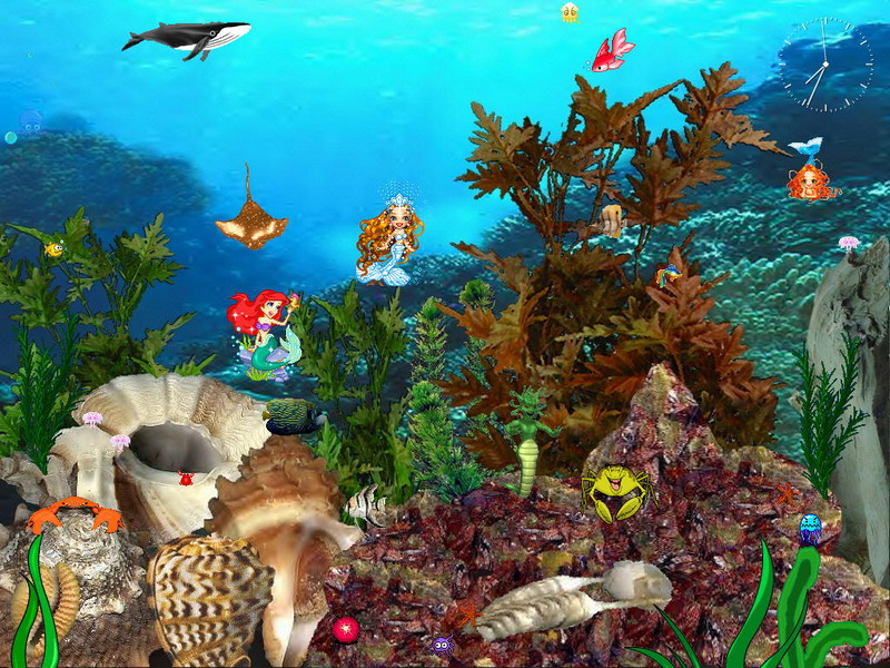 Funny Screensaver Mermaids Kingdom Fullscreensavers
