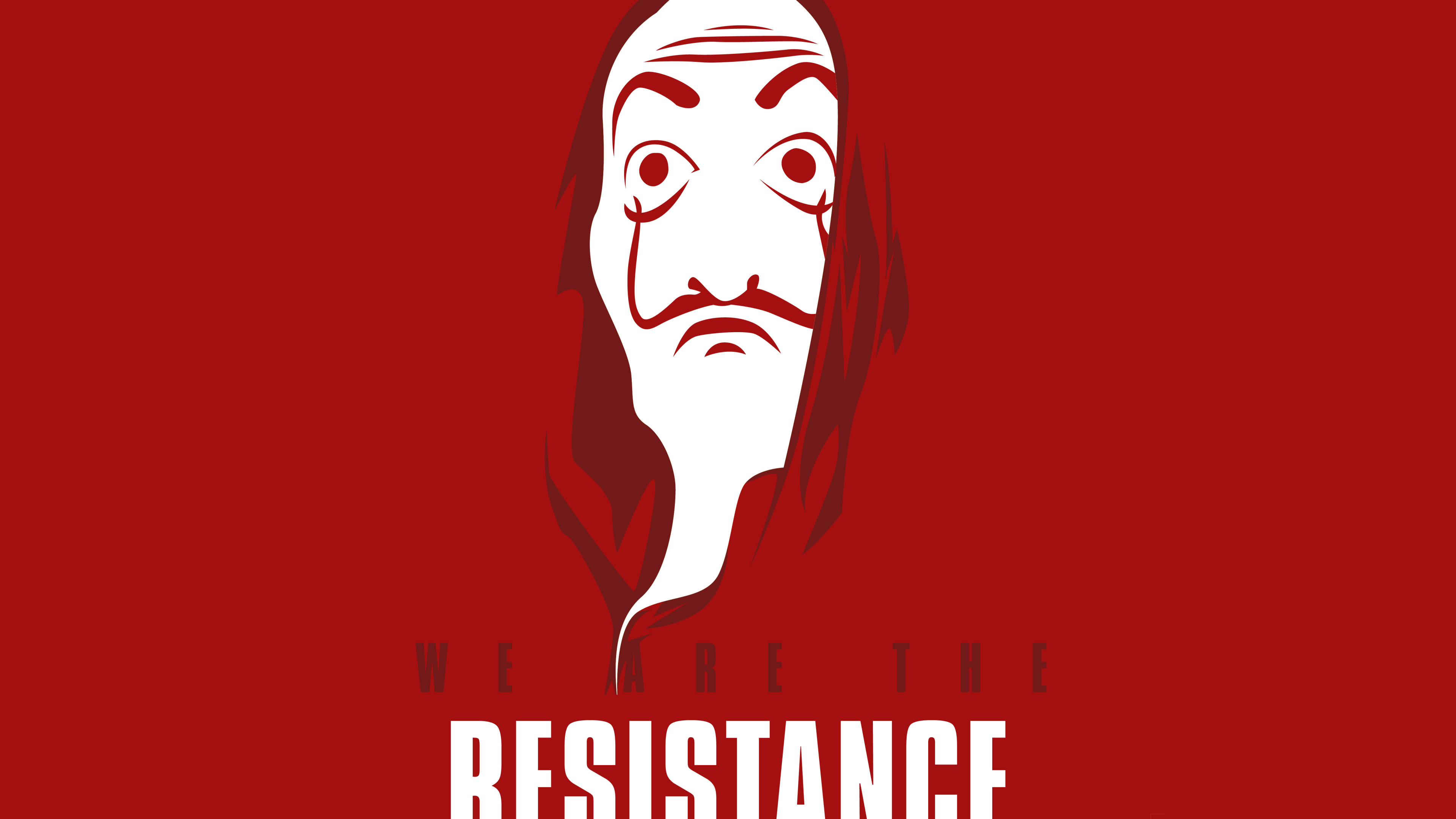 We Are The Resistance 4k Wallpaper HD Minimalist