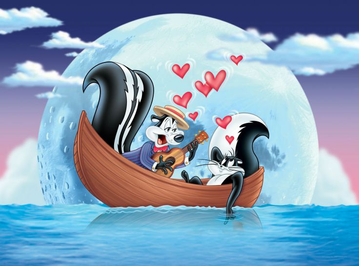 PEPE LE PEW looney tunes hf wallpaper background 736x545