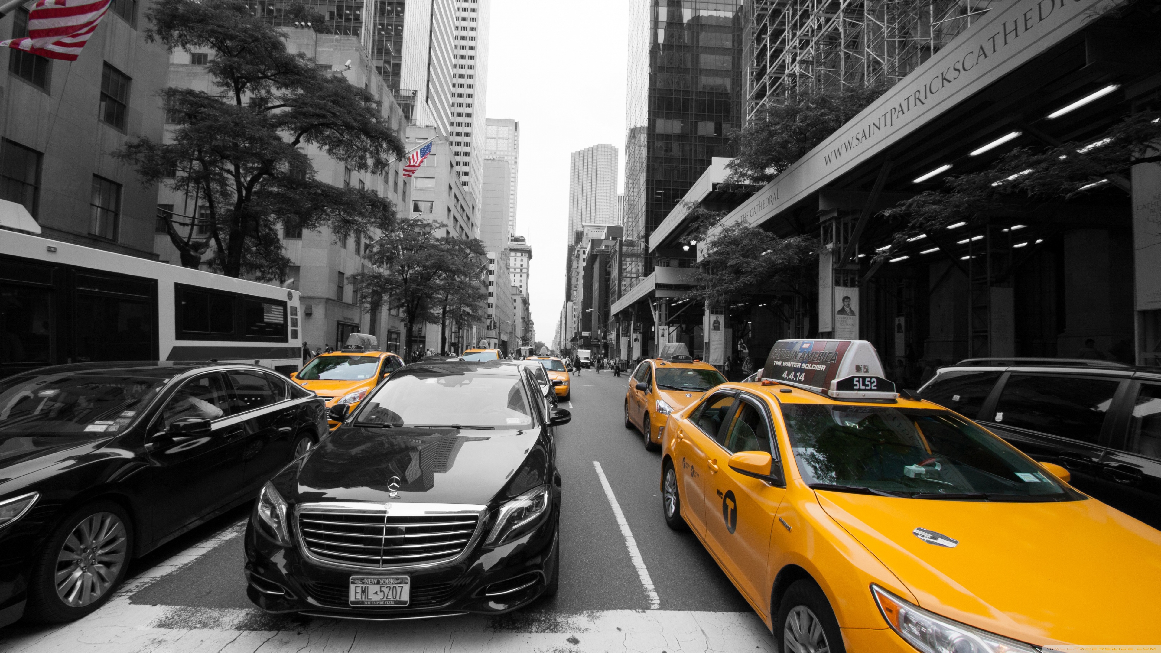 New York City Taxi 4k HD Desktop Wallpaper For Ultra Tv