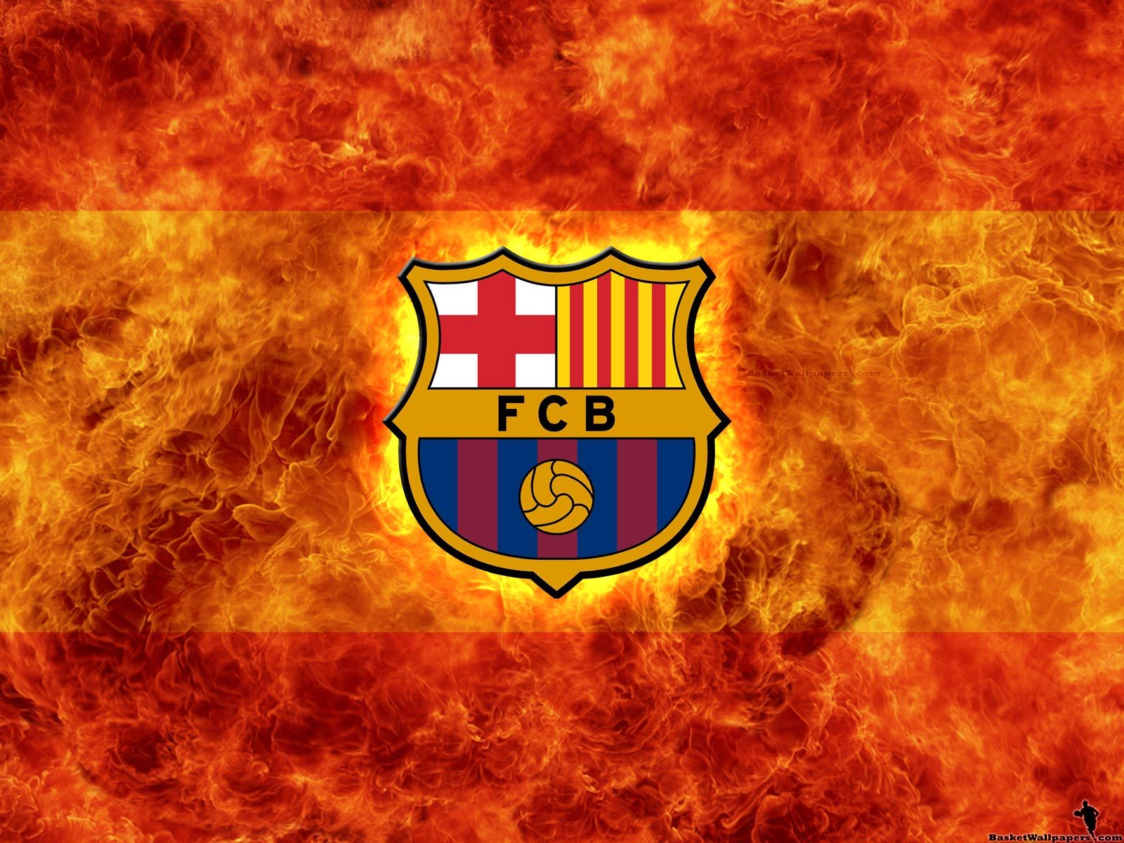 Fc Barcelona Fire Wallpaper